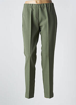 Pantalon 7/8 taille élastique taille normale vert TELMAIL femme