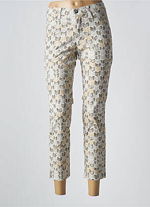 Pantalon 7/8 taille haute taille haute gris WALTRON femme