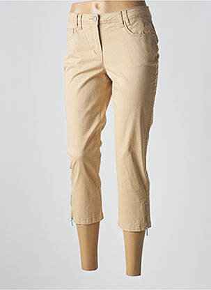 Pantacourt stretch taille normale beige BRANDTEX femme