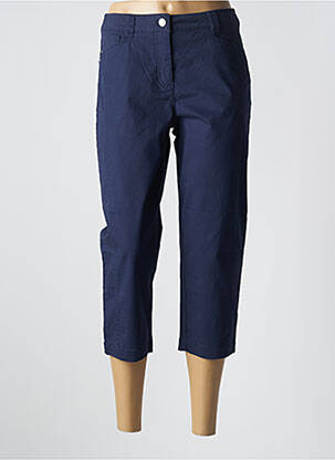 Pantacourt stretch taille normale bleu BRANDTEX femme