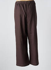 Pantalon large marron DIANE LAURY pour femme seconde vue