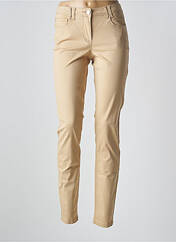 Pantalon slim beige BRANDTEX pour femme seconde vue