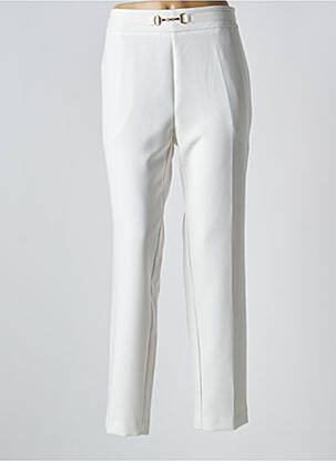 Pantalon slim blanc HIPPOCAMPE pour femme