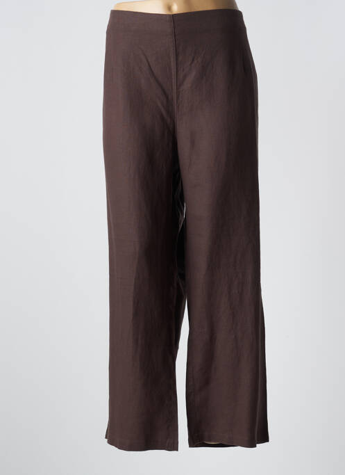 Pantalon large marron DIANE LAURY pour femme