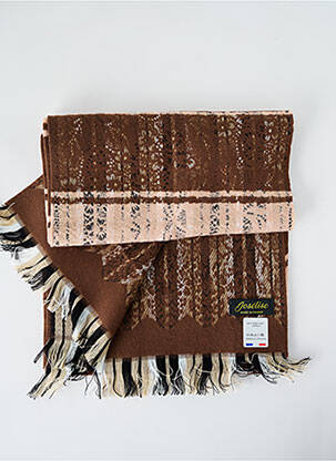 Echarpe imprimé fantaisie marron JOSÉLISE femme