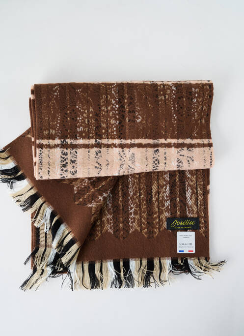 Echarpe marron JOSÉLISE pour femme
