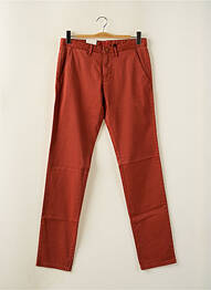Pantalon chino stretch taille normale orange 16 SHADES homme