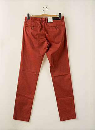 Pantalon chino stretch taille normale orange 16 SHADES homme