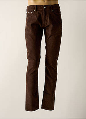 Pantalon slim stretch taille normale marron PEPE JEANS homme