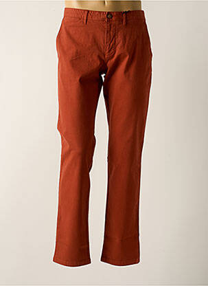 Pantalon chino stretch taille normale orange 16 SHADES homme