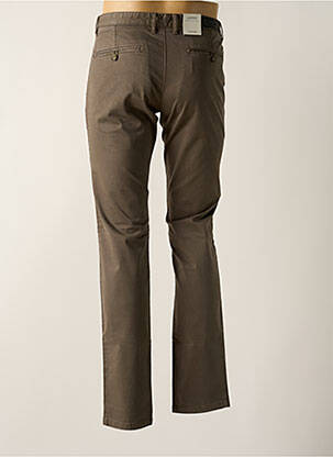 Pantalon chino stretch taille normale marron 16 SHADES homme