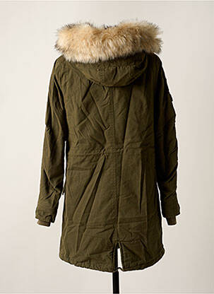 Parka manches longues sans capuche vert ONLY femme