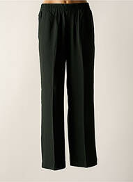 Pantalon droit tissage crêpe taille normale vert GRACE & MILA femme