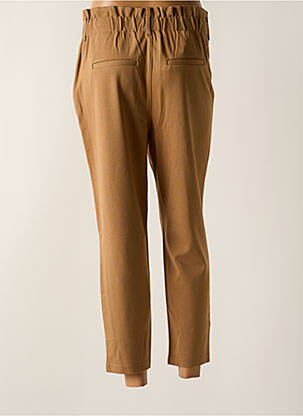 Pantalon 7/8 taille élastique beige ONLY femme