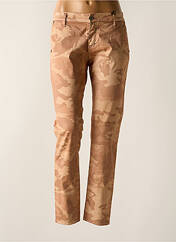 Pantalon slim beige PLEASE pour femme seconde vue