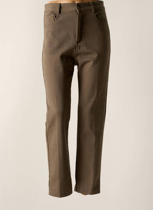 Jean coupe Mom marron GRACE & MILA pour femme