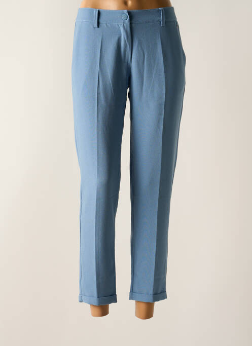 Pantalon 7/8 bleu PAKO LITTO pour femme