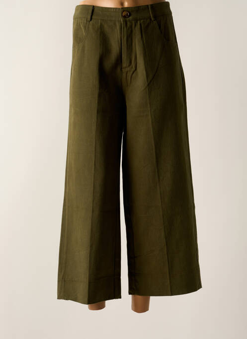 Pantalon 7/8 vert GRACE & MILA pour femme