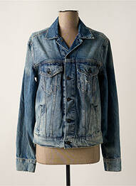 Veste casual coupe droite bleu PEPE JEANS femme