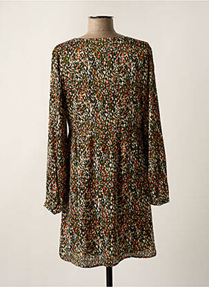 Robe courte coupe évasée manches longues vert ONLY femme