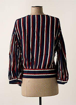 Blouse tissage popeline manches longues bleu PEPE JEANS femme