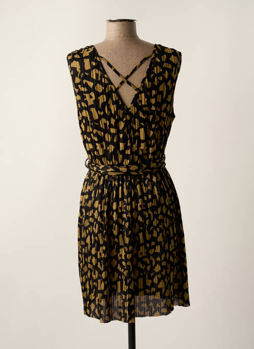 Robe mi-longue imprimé fantaisie sans manche noir ONLY femme