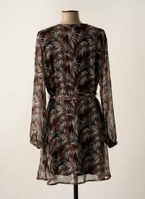 Robe mi-longue marron ONLY femme