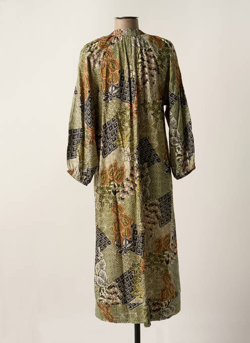 Robe mi-longue vert LUK AP pour femme