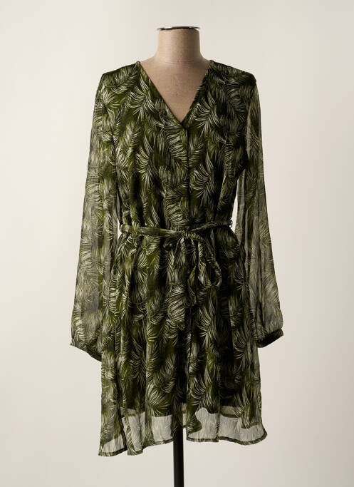 Robe mi-longue vert ONLY pour femme