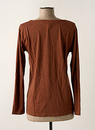 T-shirt manches longues manches longues marron PAKO LITTO femme