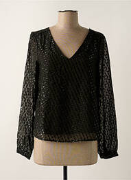 Blouse légère et transparente manches longues vert ONLY femme
