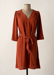 Robe mi-longue orange GRACE & MILA pour femme seconde vue