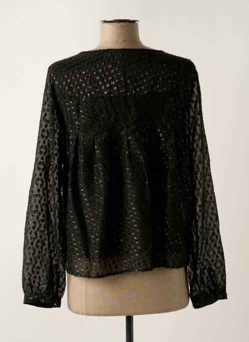 Blouse poignets boutonnés avec fente manches longues vert ONLY femme