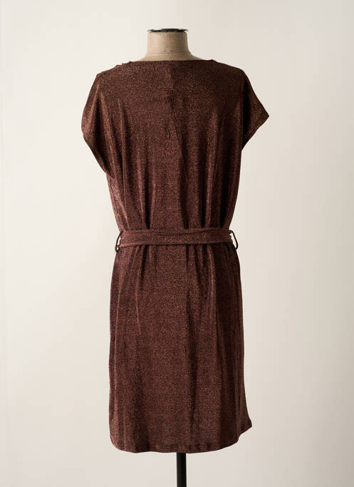 Robe mi-longue marron GRACE & MILA pour femme