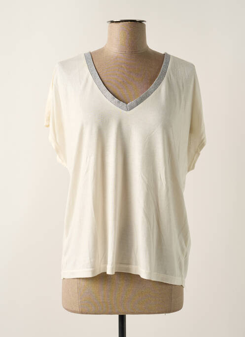 T-shirt beige ONLY pour femme