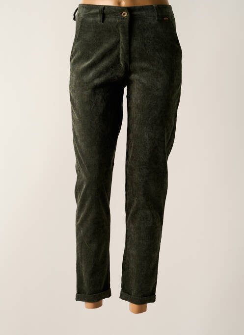 Pantalon 7/8 vert PAKO LITTO pour femme