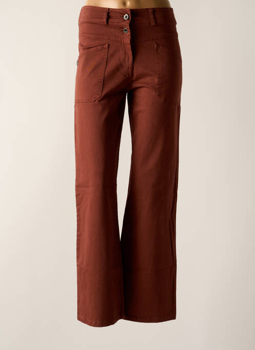 Pantalon large marron PAKO LITTO pour femme