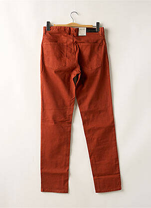 Jeans coupe droite fermeture zippée sous rabat boutonné taille normale orange 16 SHADES homme