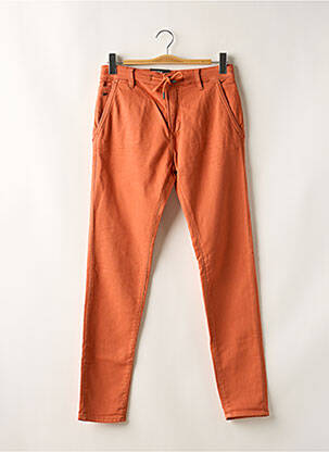 Pantalon slim stretch taille normale orange KAPORAL homme