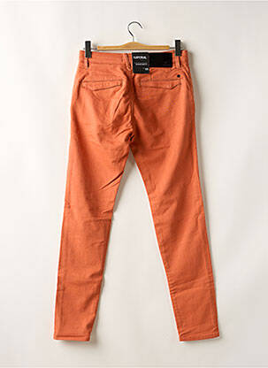 Pantalon slim stretch taille normale orange KAPORAL homme