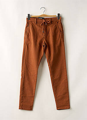 Pantalon slim stretch taille normale orange fonce KAPORAL homme