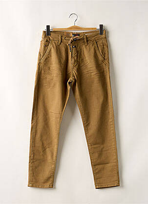 Pantalon 7/8 stretch taille normale marron KAPORAL homme