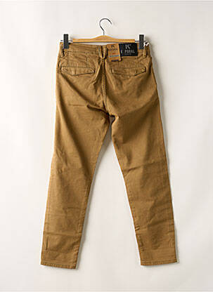Pantalon 7/8 tissage popeline taille normale marron KAPORAL homme