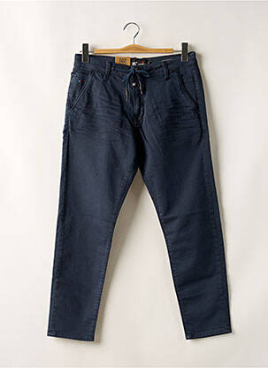 Pantalon 7/8 tissage popeline taille normale bleu KAPORAL homme