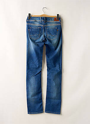 Jeans coupe droite stretch taille basse bleu LUK AP femme