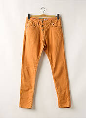 Jeans coupe slim orange PLEASE pour femme seconde vue