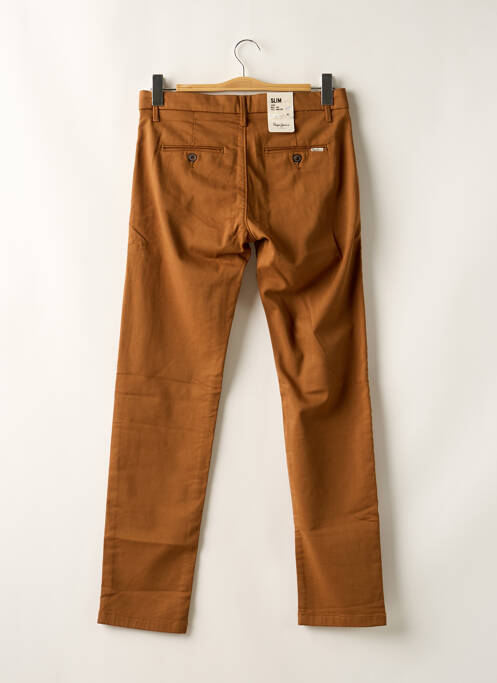 Pantalon chino stretch taille normale marron PEPE JEANS homme