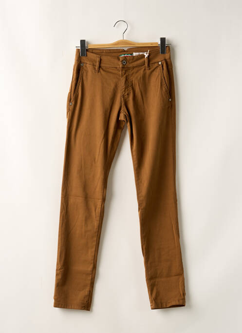 Pantalon chino marron PLEASE pour femme