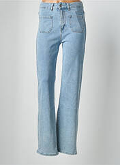 Jeans coupe droite bleu HELLO MISS pour femme seconde vue