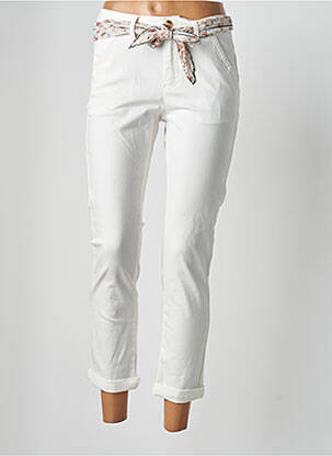 Pantalon 7/8 blanc ONADO pour femme